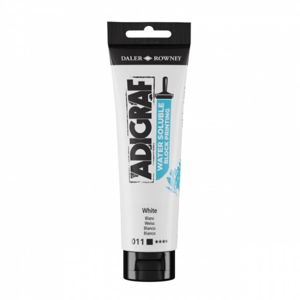 Spaudos dažai vandens pagrindu Daler-Rowney Adigraf 150 ml balti