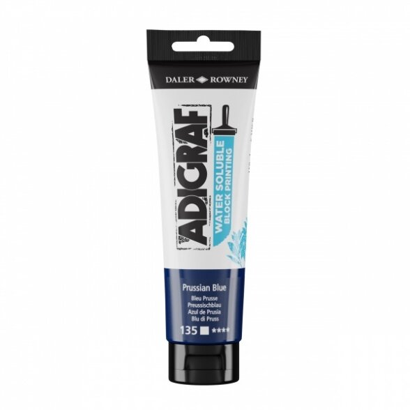 Spaudos dažai vandens pagrindu Daler-Rowney Adigraf 150 ml Prussian Blue