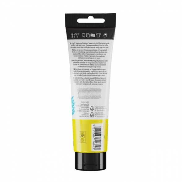 Spaudos dažai vandens pagrindu Daler-Rowney Adigraf 150 ml ryškiai geltoni 1