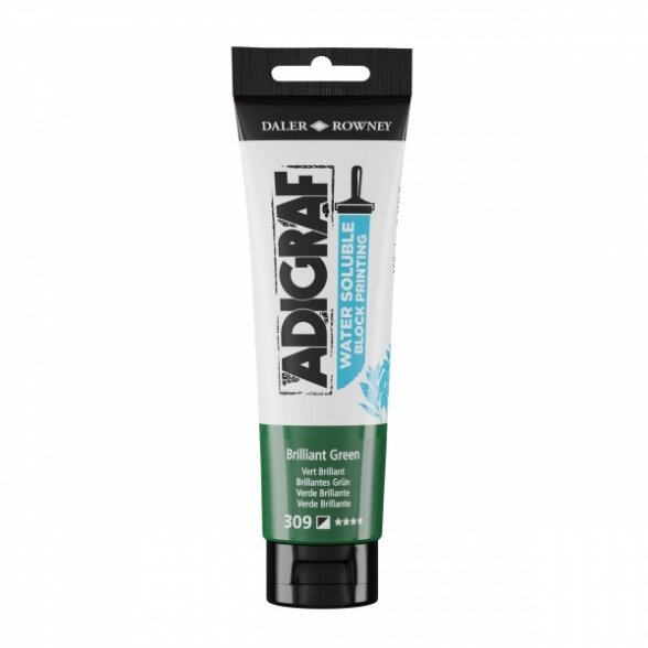 Spaudos dažai vandens pagrindu Daler-Rowney Adigraf 150 ml ryškiai žali