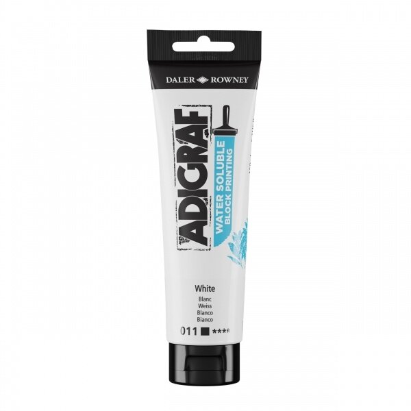 Spaudos dažai vandens pagrindu Daler-Rowney Adigraf 150 ml balti
