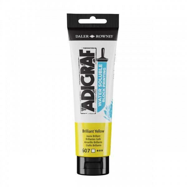 Spaudos dažai vandens pagrindu Daler-Rowney Adigraf 150 ml ryškiai geltoni Spaudos dažai vandens pagrindu Daler-Rowney Adigraf 150 ml ryškiai geltoni
