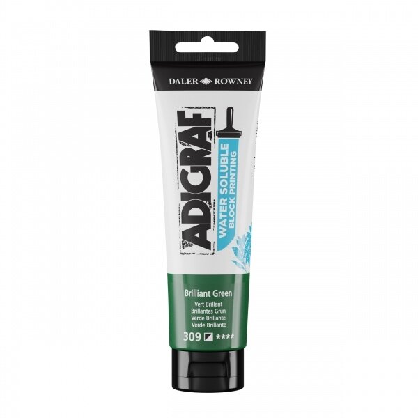 Spaudos dažai vandens pagrindu Daler-Rowney Adigraf 150 ml ryškiai žali Spaudos dažai vandens pagrindu Daler-Rowney Adigraf 150 ml ryškiai žali