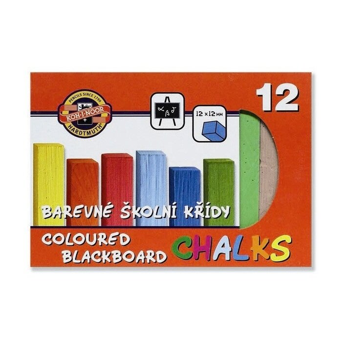 Set of Coloured Chalk Koh-I-Noor 12 colors