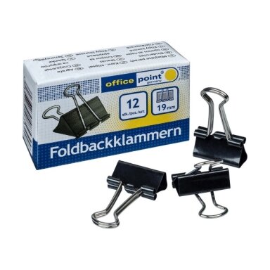 Suspaudiklis metalinis Office Point 19 mm Suspaudiklis metalinis Office Point 19 mm
