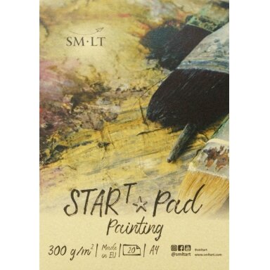 Блокнот для живописи START SMLT, формат A4, 20 листов, 300 г/м², с откидной обложкой и твердой задней обложкой, FSC Mix 70% Блокнот для живописи START SMLT, формат A4, 20 листов, 300 г/м², с откидной обложкой и твердой задней обложкой, FSC Mix 70%