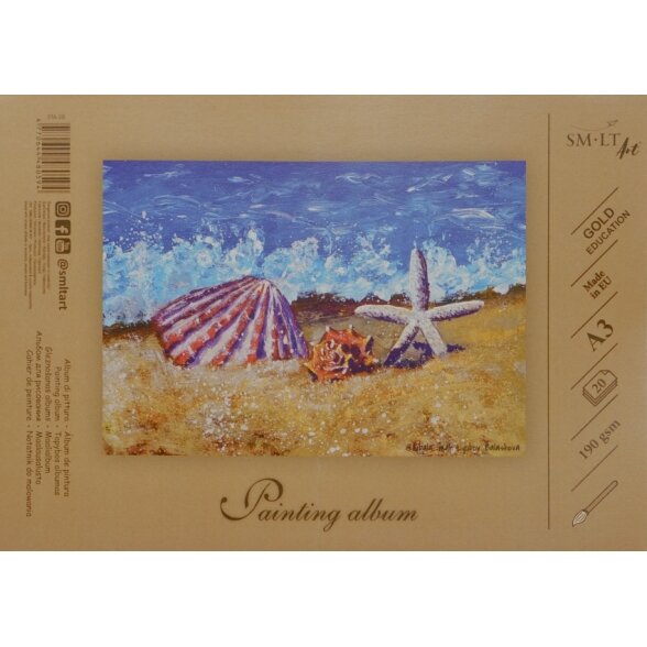 Tapybos albumas SMLT A3 20 lapų 190 g/m2 1
