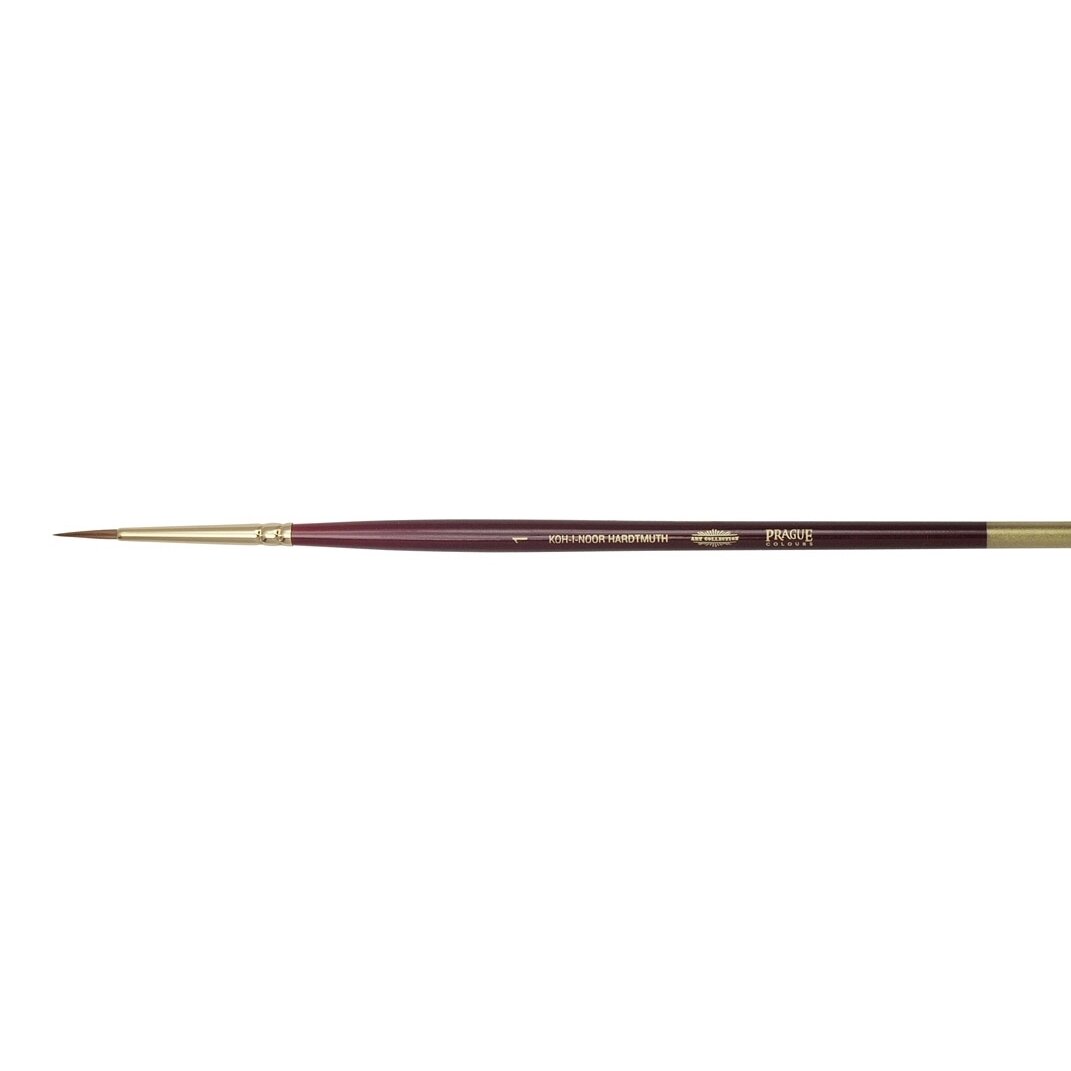 Kolinsky Koh-I-Noor 9935 Round with Short Handle Brush No.1 Kolinsky Koh-I-Noor 9935 Round with Short Handle Brush No.1