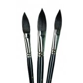 Round Artist Brush 179, Brown Synthetic, Long Handle, Size 12 Round Artist Brush 179, Brown Synthetic, Long Handle, Size 12