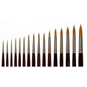 Doble-Coloured Synthetic 231S Round Short Handle Brush No.5 Doble-Coloured Synthetic 231S Round Short Handle Brush No.5