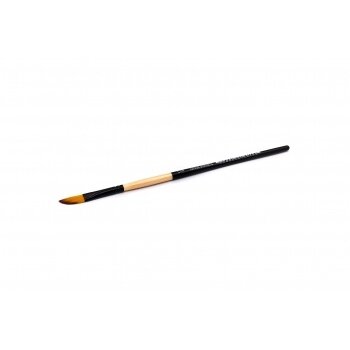 Double-Colored Sinthetic 2130 Dagger Black Shadow Ferrule Short Handle Brush 1/4"