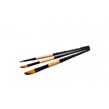 Double-Colored Sinthetic 2130 Dagger Black Shadow Ferrule Short Handle Brush 1/4" 1 Double-Colored Sinthetic 2130 Dagger Black Shadow Ferrule Short Handle Brush 1/4" 1