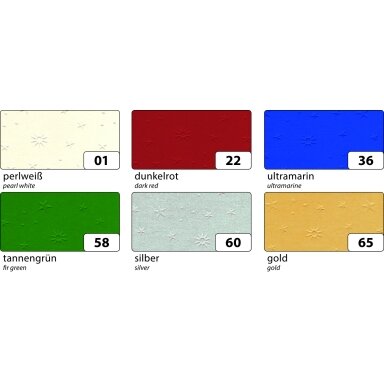 Textured Card STAR DESIGN 220g/m², 50x70cm, 5 sheets, fir green