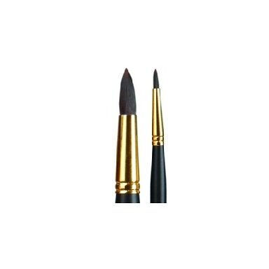 Brown Sinthetic 290 Round Long Handle Brush No.6