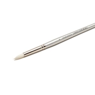 White Synthetic 2105 Round Long Handle Brush No.4