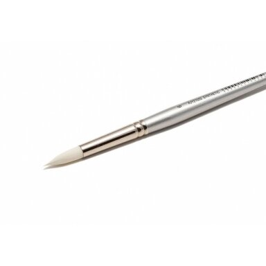 White Synthetic 2105 Round Long Handle Brush No.6