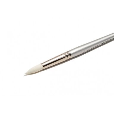 White Synthetic 2105 Round Long Handle Brush No.8