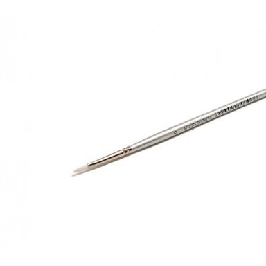 White Synthetic 2107 Filbert Long Handle Brush No.0