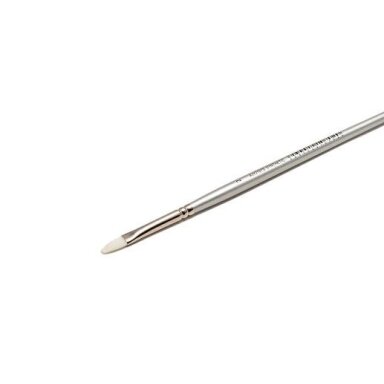 White Synthetic 2107 Filbert Long Handle Brush No.2
