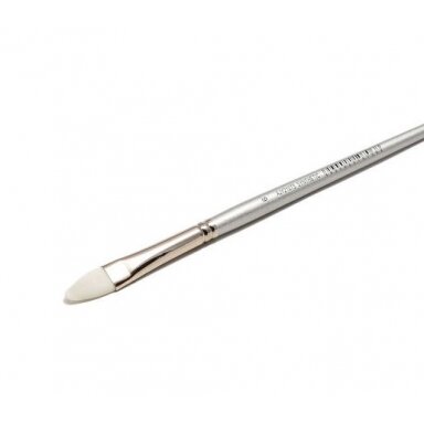 White Synthetic 2107 Filbert Long Handle Brush No.6