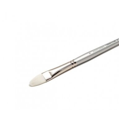 White Synthetic 2107 Filbert Long Handle Brush No.8