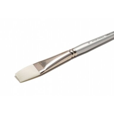 White Synthetic 2106 Flat Long Handle Brush No.12