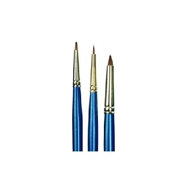 Doble-Coloured Synthetic 2112 Round Long Handle Brush No.2/0