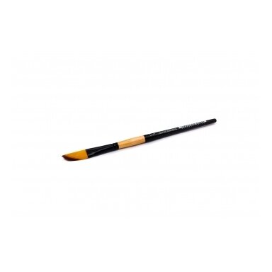 Double-Colored Sinthetic 2130 Dagger Black Shadow Ferrule Short Handle Brush 1/2"