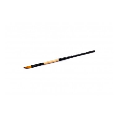 Double-Colored Sinthetic 2130 Dagger Black Shadow Ferrule Short Handle Brush 1/4"