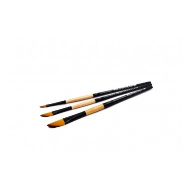 Double-Colored Sinthetic 2130 Dagger Black Shadow Ferrule Short Handle Brush 1/4"