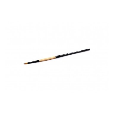 Double-Colored Sinthetic 2130 Dagger Black Shadow Ferrule Short Handle Brush 1/8"