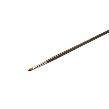 Doble-Coloured Synthetic 233S Filbert Short Handle Brush No.3