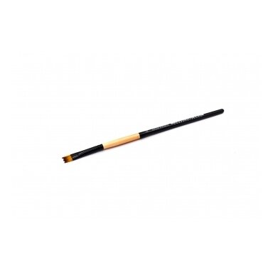 Double-Colored Sinthetic 2128 Wave Black Shadow Ferrule Short Handle Brush No.2