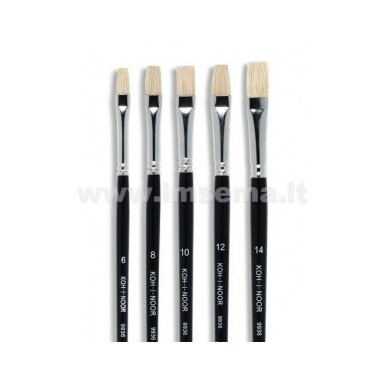 Bristle Koh-I-Noor 9936 Flat Short Handle Brush No.12