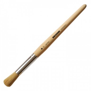 Bleached Bristle Round Short Handle Brush No.12 Bleached Bristle Round Short Handle Brush No.12