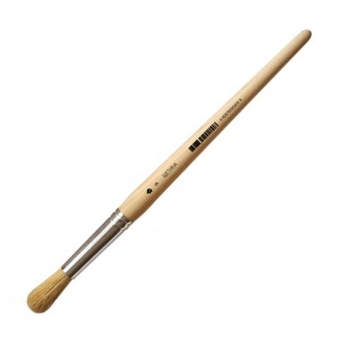 Bleached Bristle Round Short Handle Brush No.9 Bleached Bristle Round Short Handle Brush No.9