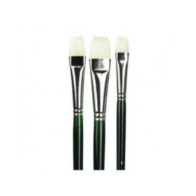 Bleached Bristle 1103 Flat Long Handle Brush No.2