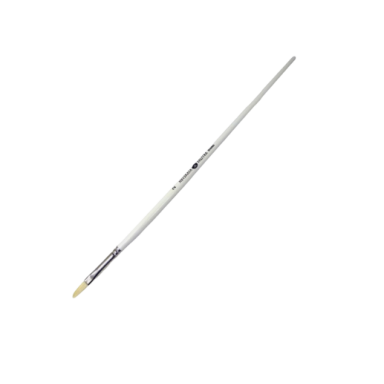 Nevskaya Palitra Bristle Bleached Flat Long Handle Brush No.1 (5 mm) Nevskaya Palitra Bristle Bleached Flat Long Handle Brush No.1 (5 mm)