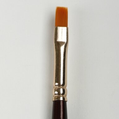 Decola Synthetic  Flat Short Handle Brush No.1 (6 mm)