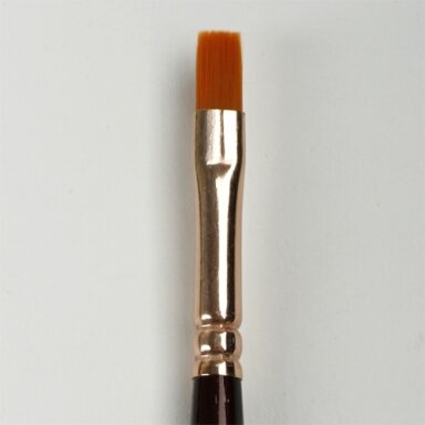 Decola Synthetic  Flat Short Handle Brush No.2 (6.5 mm)