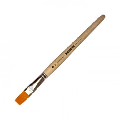 Synthetic Flat Short Handle Brush No.16