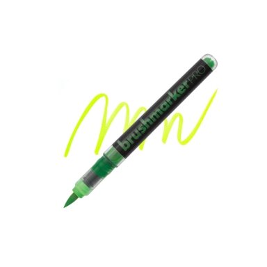 Teptukinis markeris Karin Brushmarker PRO Neon geltonos-žalios spalvos 0210 Teptukinis markeris Karin Brushmarker PRO Neon geltonos-žalios spalvos 0210