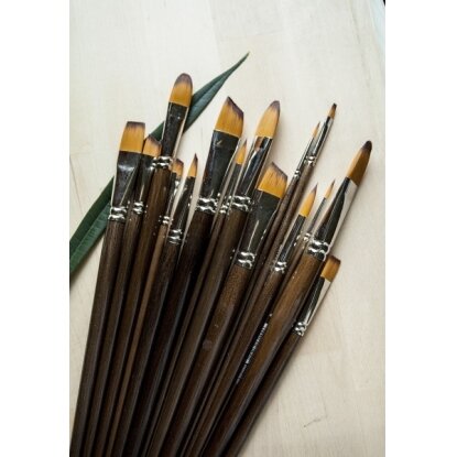 Doble-Coloured Synthetic 234 Angle Shader Long Handle Brush No.10 2