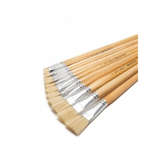 Bristle 117S Flat Short Handle Brush No.10