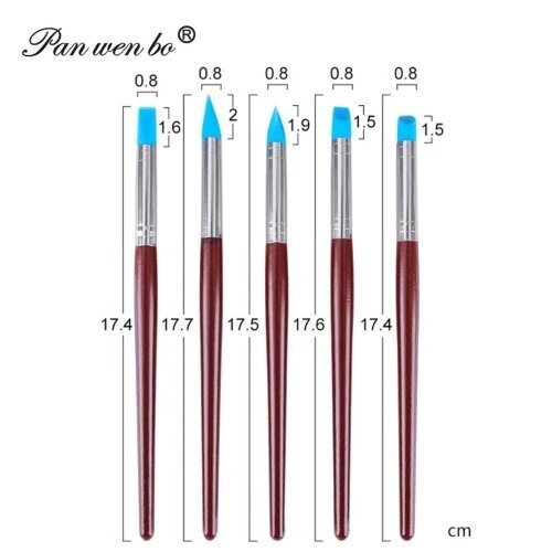 Set of 5 silicone brushes 1 Set of 5 silicone brushes 1