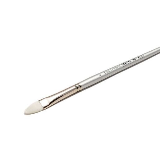 White Synthetic 2107 Filbert Long Handle Brush No.6 White Synthetic 2107 Filbert Long Handle Brush No.6