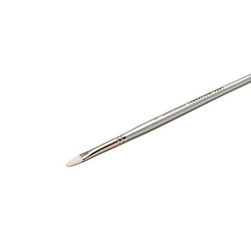 White Synthetic 2107 Filbert Long Handle Brush No.2 White Synthetic 2107 Filbert Long Handle Brush No.2
