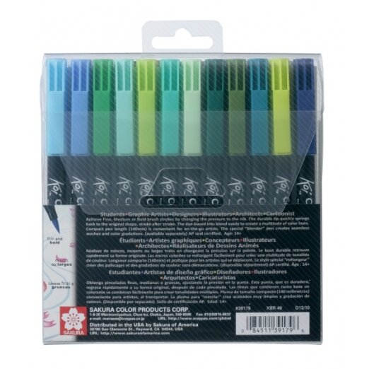 Teptukinių markerių rinkinys Sakura Koi Color Brush 48 vnt. 1 Teptukinių markerių rinkinys Sakura Koi Color Brush 48 vnt. 1