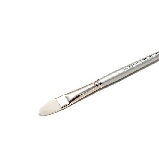 White Synthetic 2107 Filbert Long Handle Brush No.8