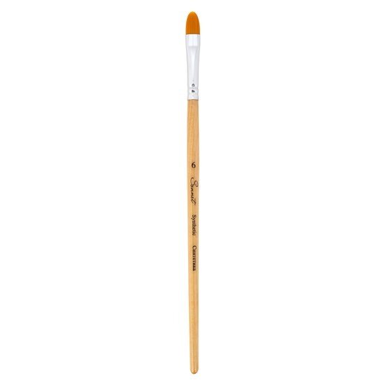 Sonnet Synthetic Filbert Short Handle Brush No.6